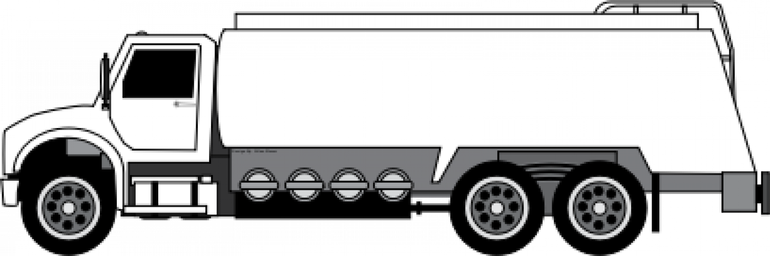 Oil tanker truck vector drawing | Public domain vectors