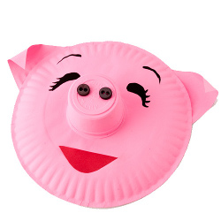 Pig Paper Plate | FaveCrafts.