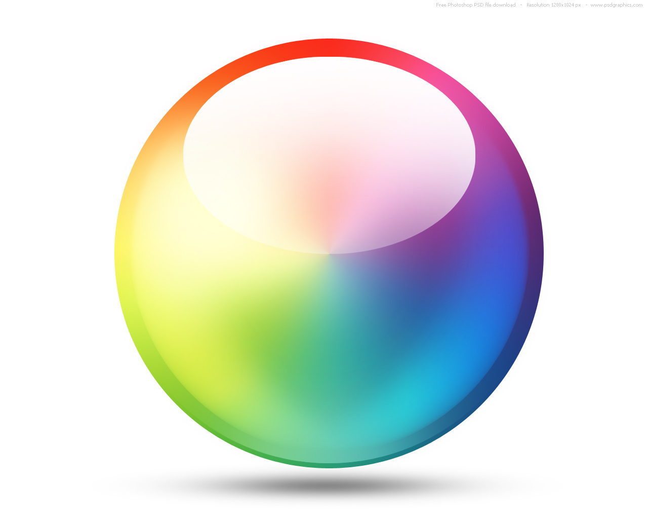 PSD color wheel icon | PSDGraphics