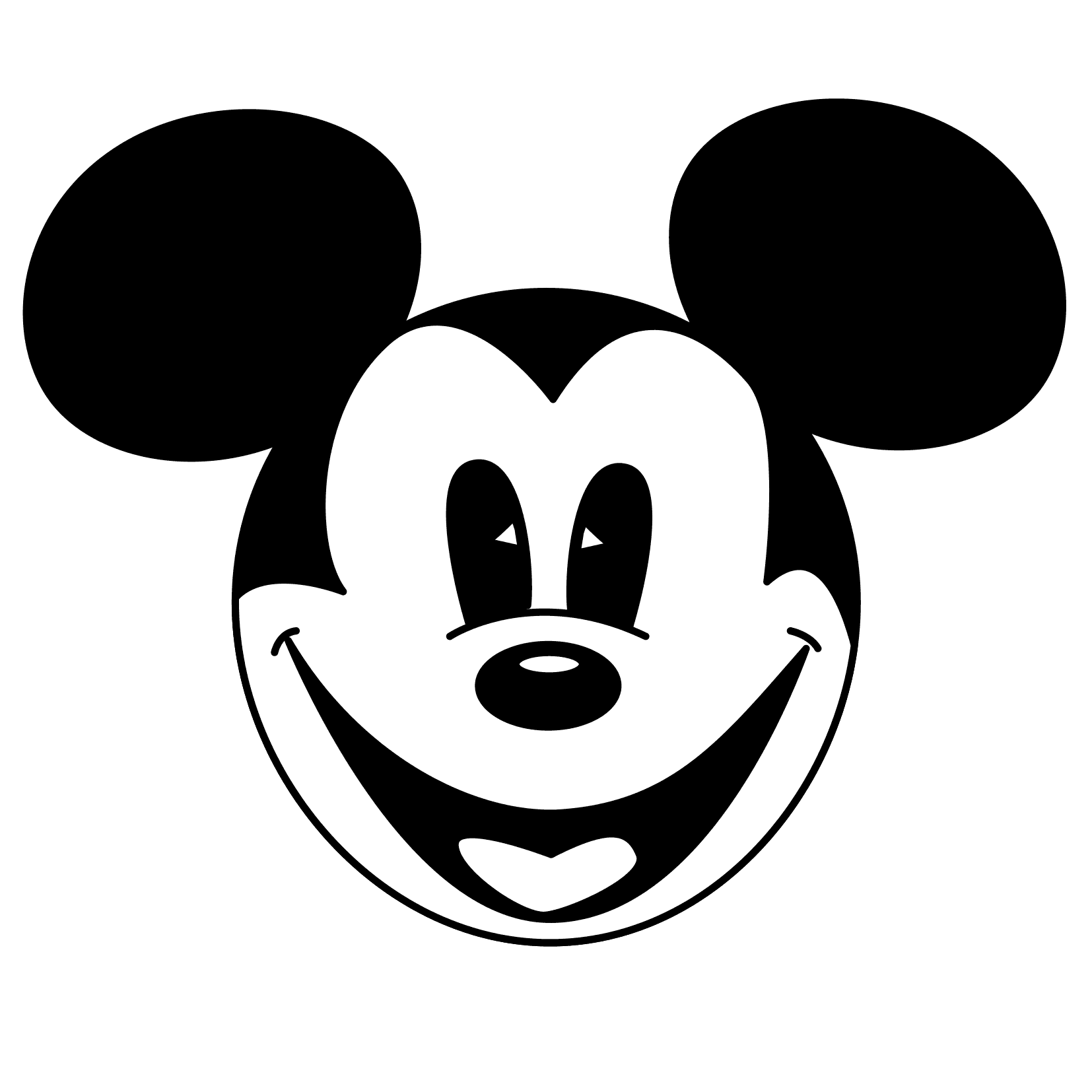 Mickey Mouse Clip Art Free Black And White Clipart Best