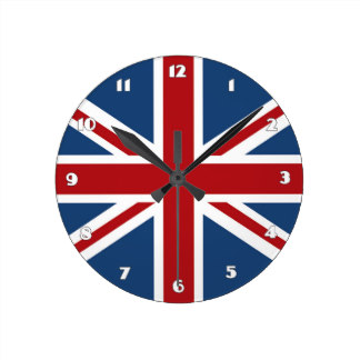 Uk Flag Wall Clocks | Zazzle