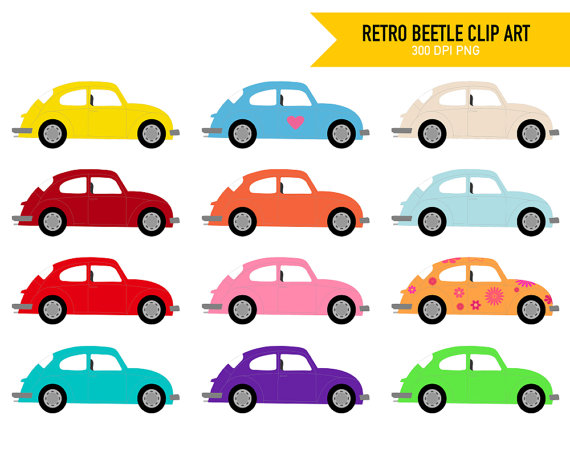 Vw beetle clipart