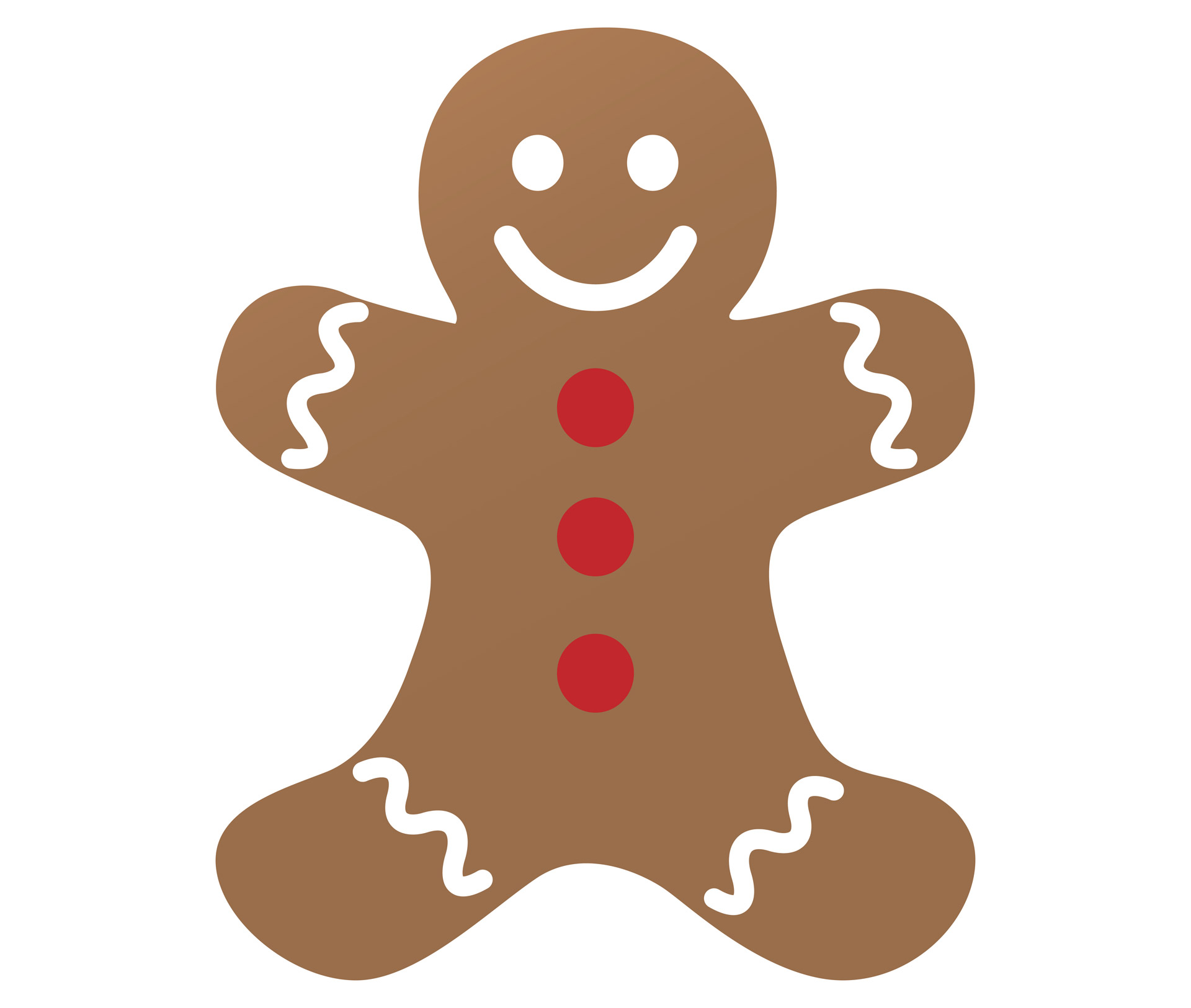 Gingerbread man clip art