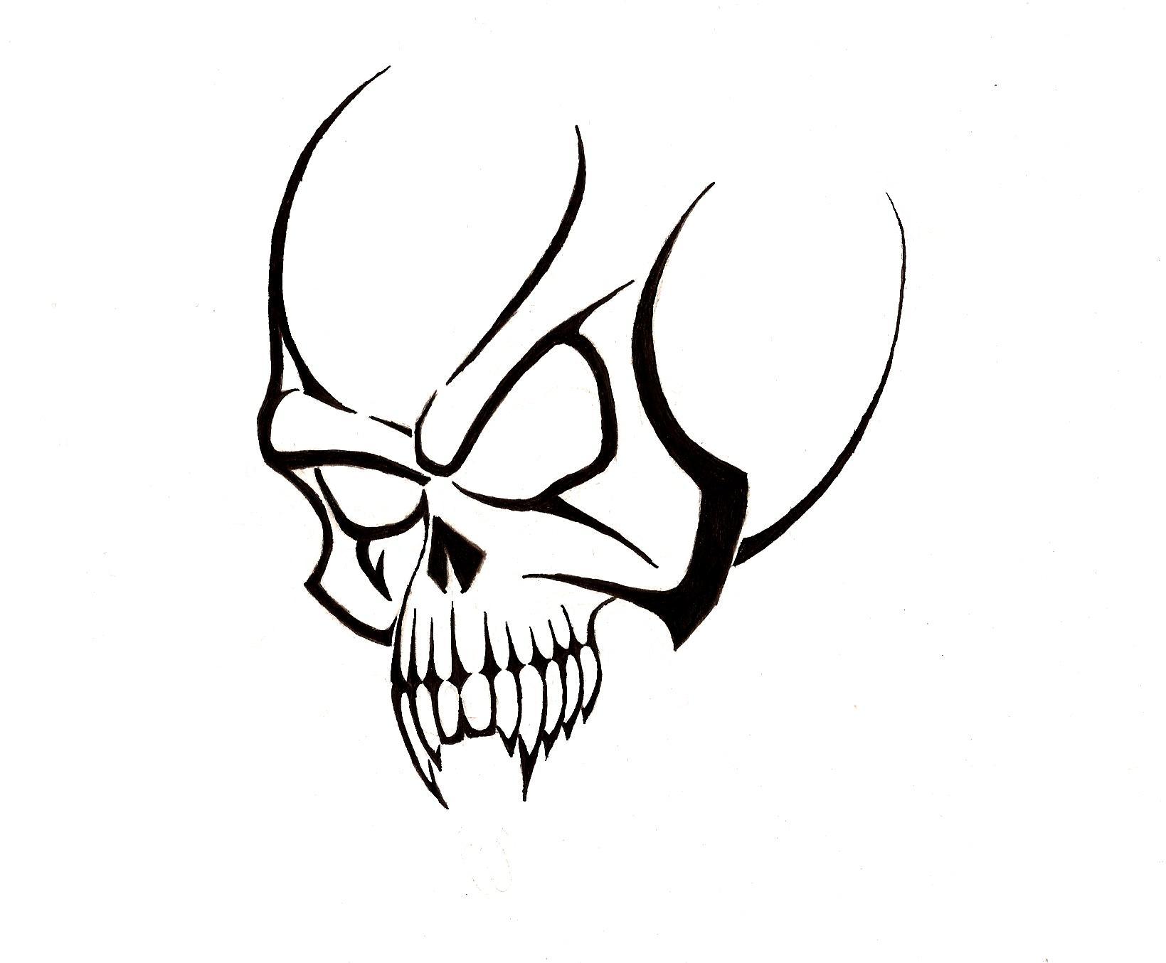 Fire nd Flame Skull Tattoo Stencil: Real Photo, Pictures, Images ...