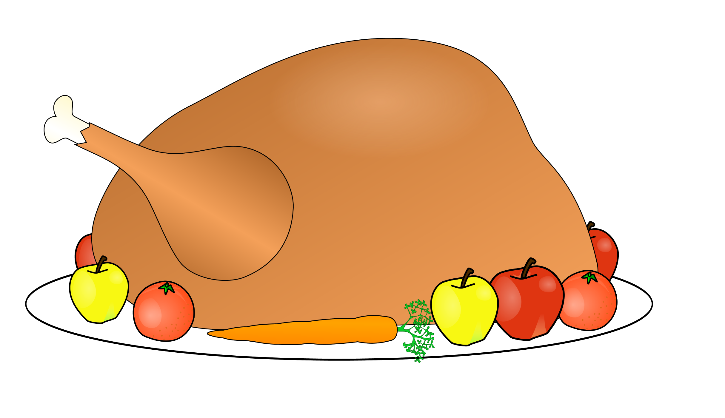 Food to be cooked for thanksgiving clipart