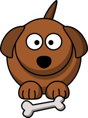 Cartoon Dog With Bone - ClipArt Best