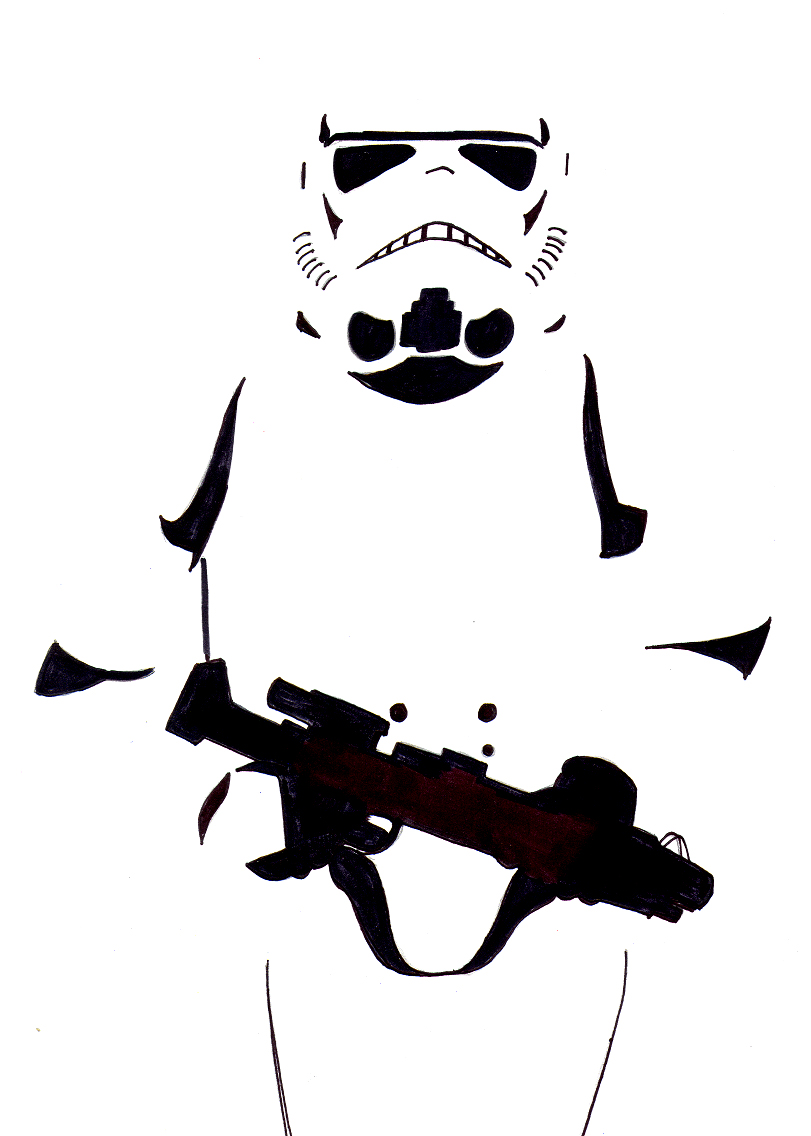 DeviantArt: More Like Stormtrooper Stencil by tlopez0937