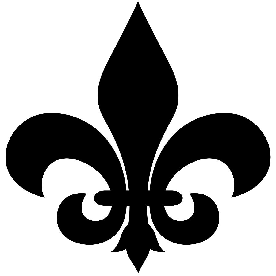 Fleur De Lis Pumpkin Stencil