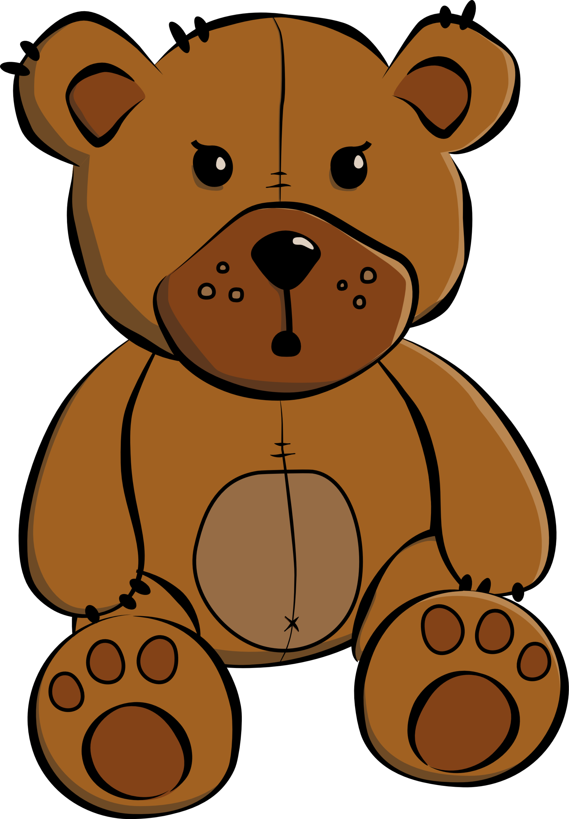 Cartoon Teddy Bear SVG Clipart - Free to use Clip Art Resource