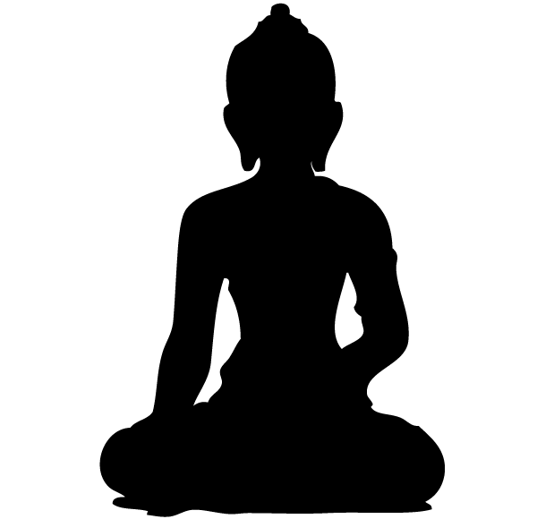 Buddha Silhouette Vector | 123Freevectors