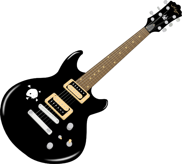 Cartoon Guitar Clipart