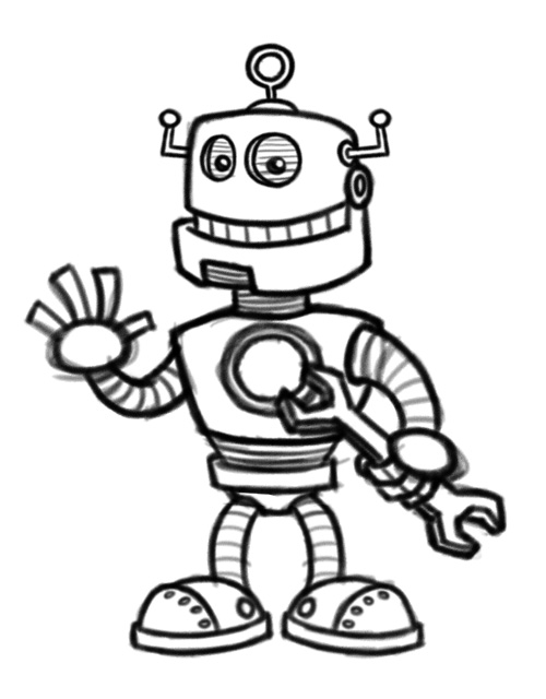 Robot Cartoon Character Mascot Design - ClipArt Best - ClipArt Best