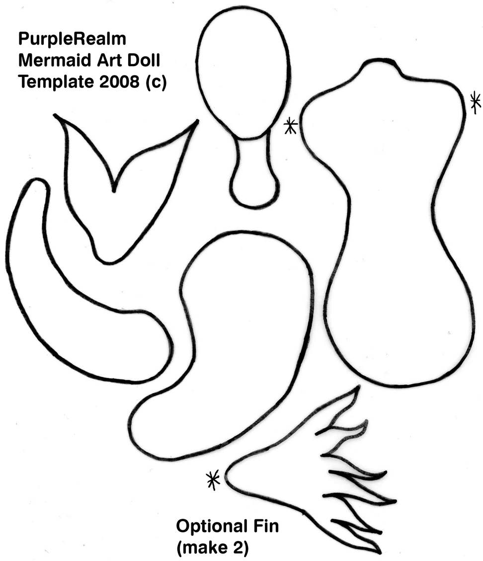 Best Photos of Mermaid Template Patterns - Mermaid Tail Template ...