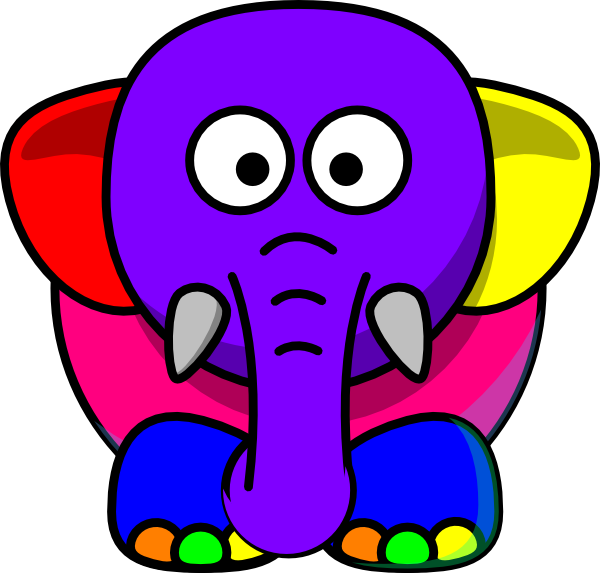 Cartoon Elephant Clip Art - vector clip art online ...