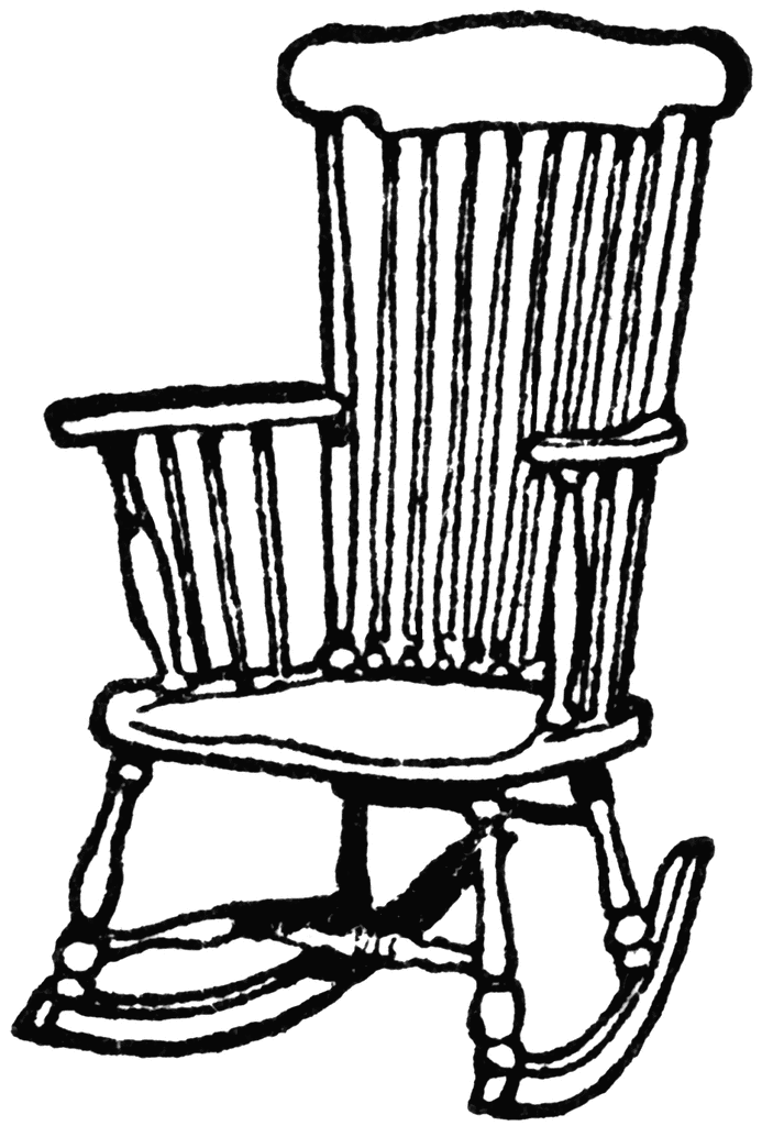 Wooden Rocking Chair | ClipArt ETC