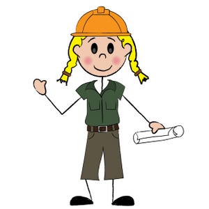 Construction Worker Clipart Image - clip art image of a stick ...