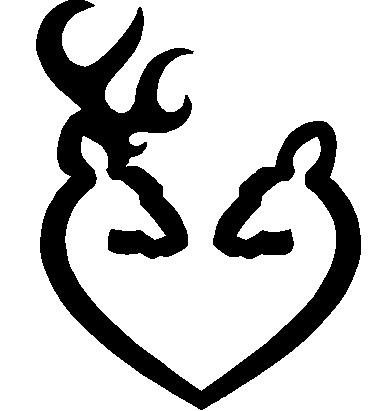 browning symbol heart outline
