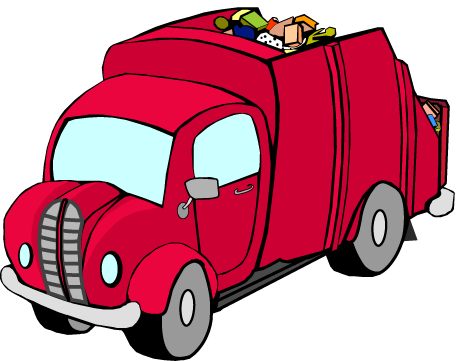 Garbage truck clipart images