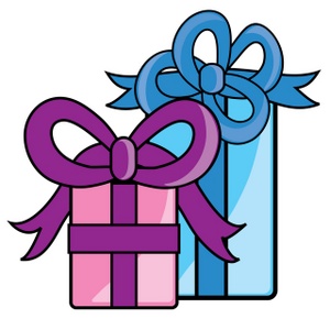 Free Gifts Clip Art Image - Christmas Gifts