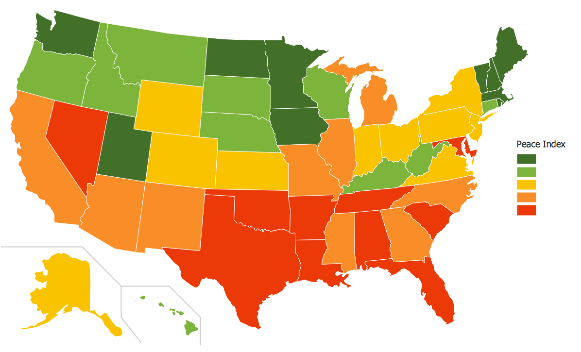 Geo Map - United States of America Map