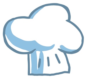 Chef cap clipart colored