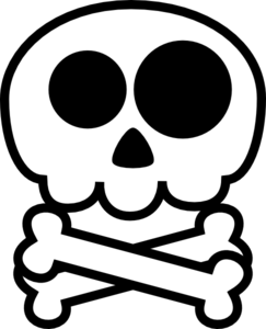 Cute Skull And Crossbones Clip Art - vector clip art ...