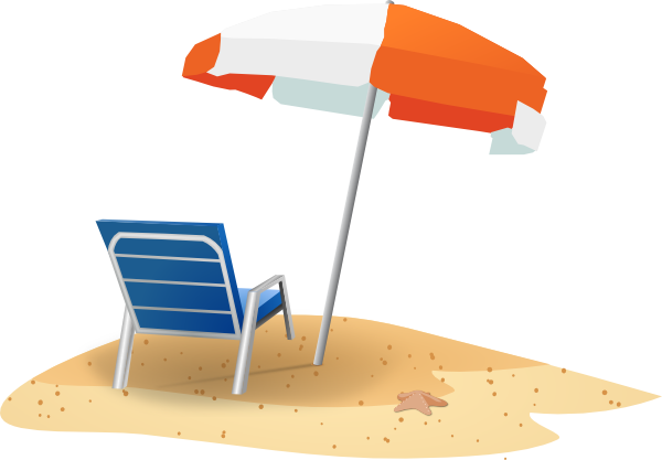 Cartoon Beach Umbrella