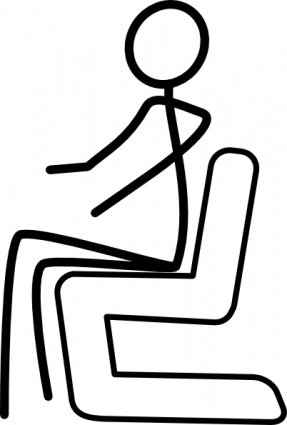 Sitting Stickman clip art Free Vector - People Vectors ...