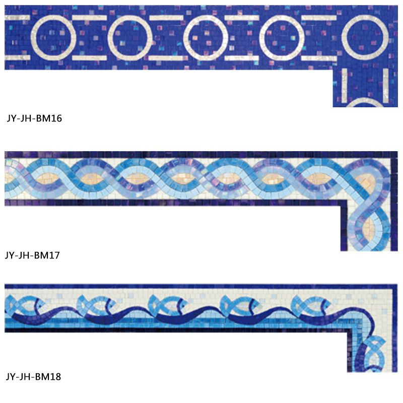 New Design Glass Mosaic Wallpaper Borders Handmade Border Designs ...