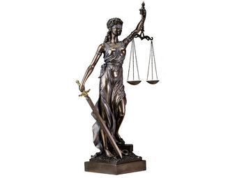 BLIND LADY of JUSTICE - Goddess Themis Statue 18" - When You Wish ...