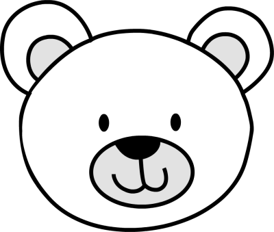 Free bear head clipart