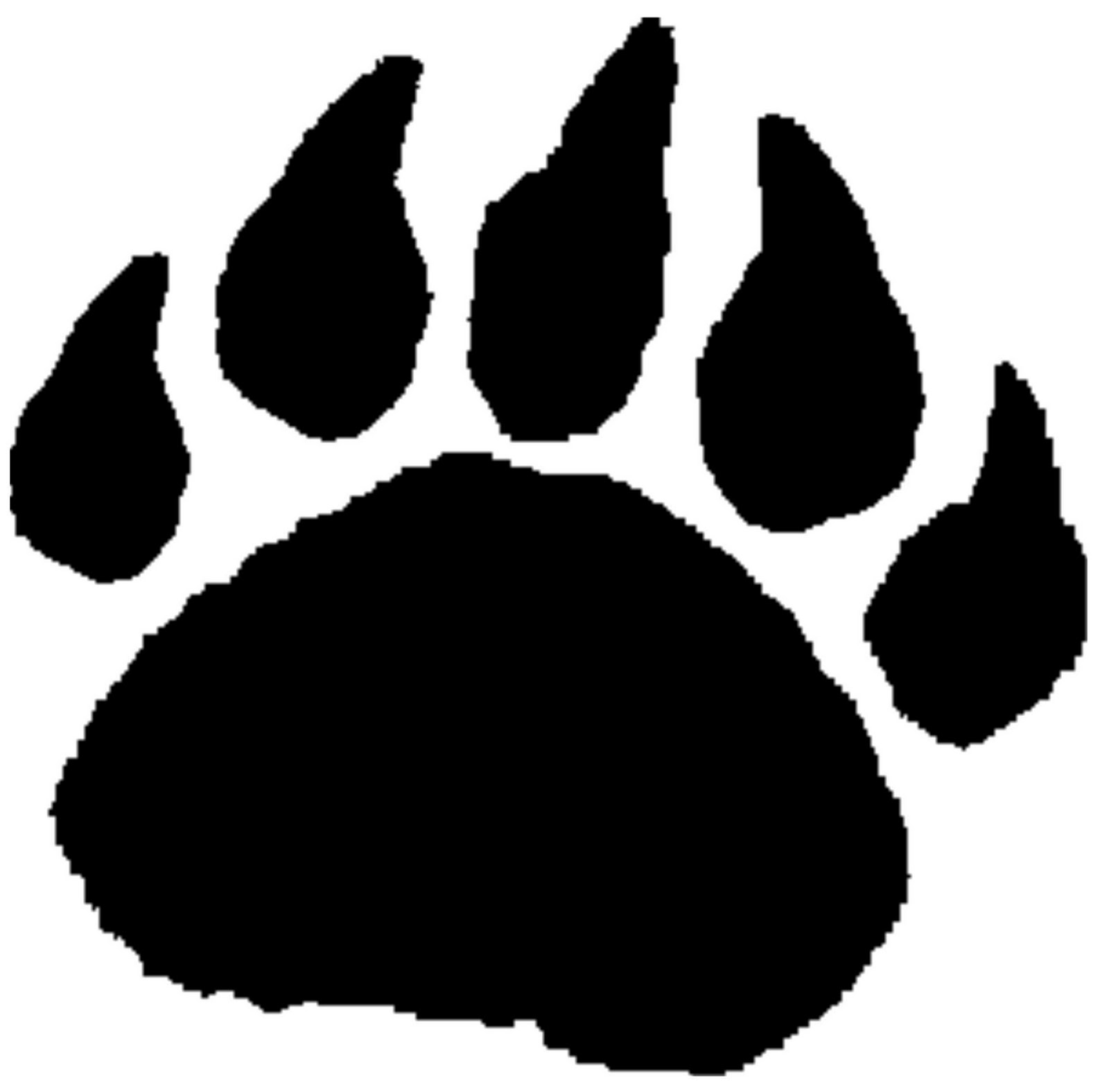 Bear paw print clip art