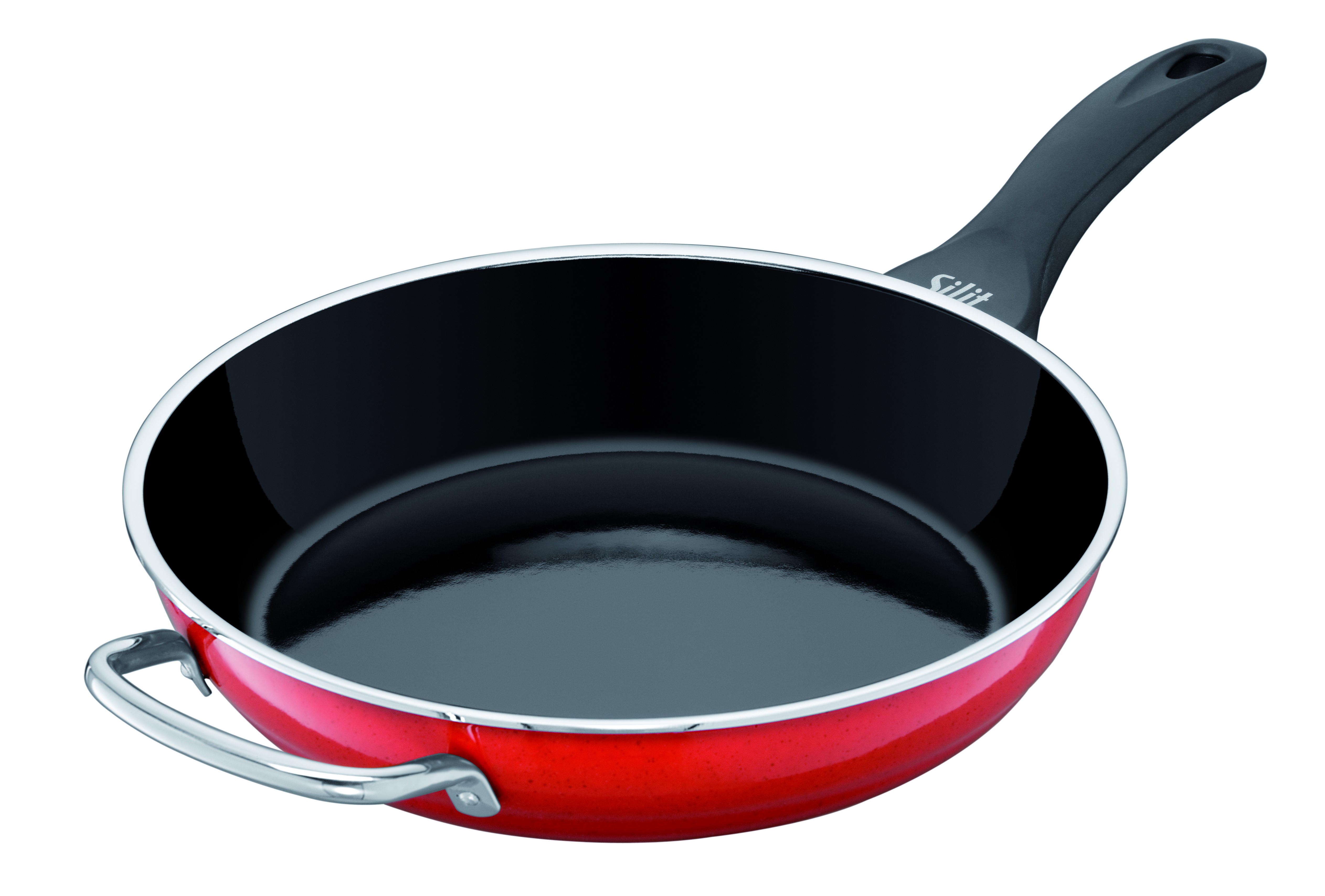 Passion Colors Deep Fry Pan With Auxiliary Handle Energy Red 11 ...