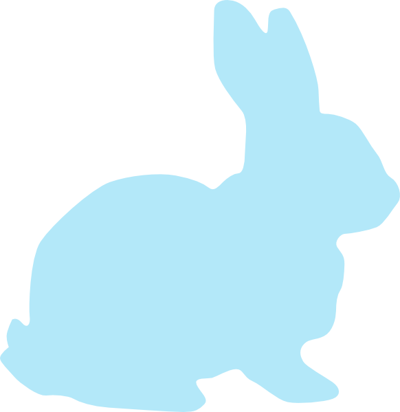 40+ Blue Rabbit Clip Art