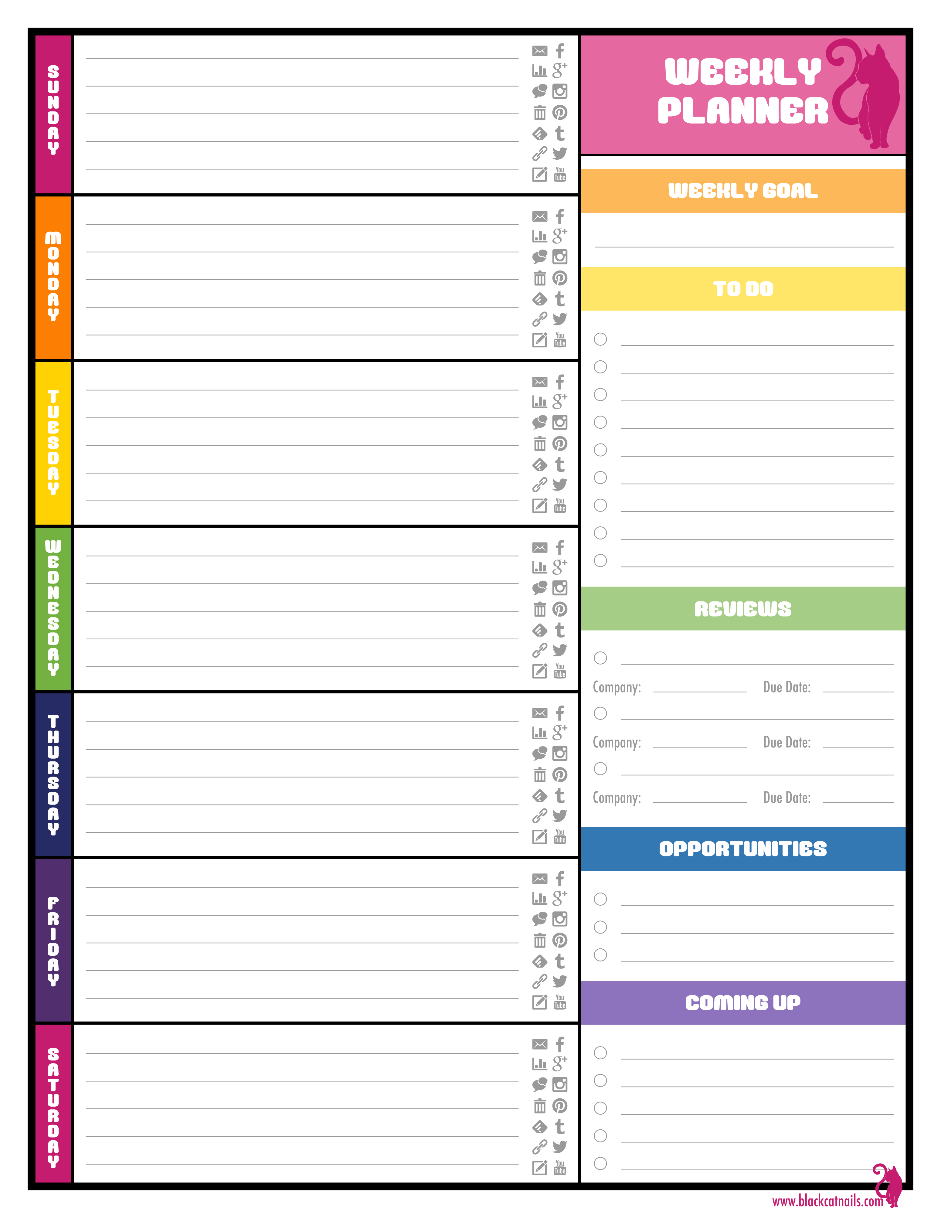 6 Best Images of Weekly Planner Printable 2016 Calendars - Excel ...