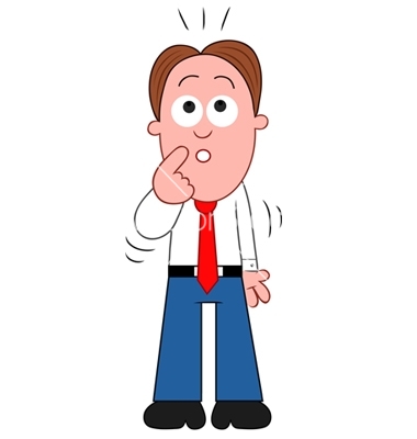 Confused guy clipart