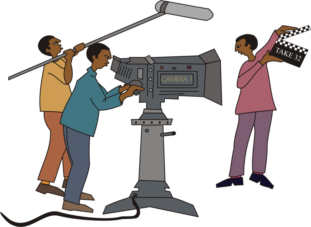 News crew clipart