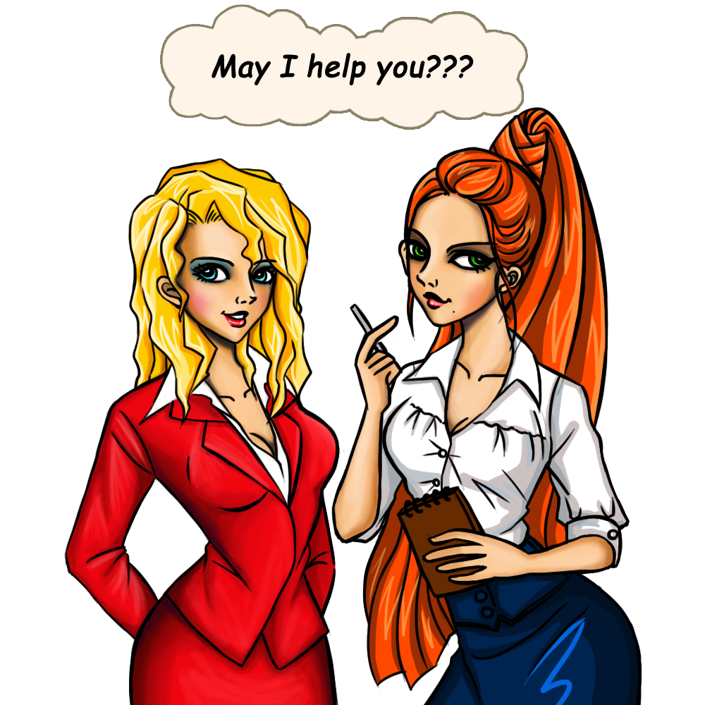 Two Secretaries by Alien3287 on DeviantArt