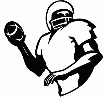 Football quarterback clipart