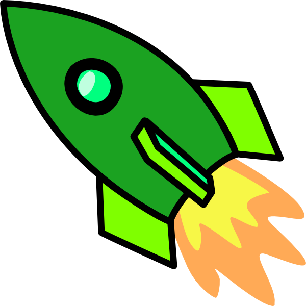 Rocket ship clipart