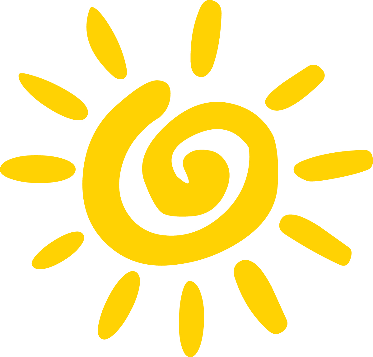 Sun clipart vector