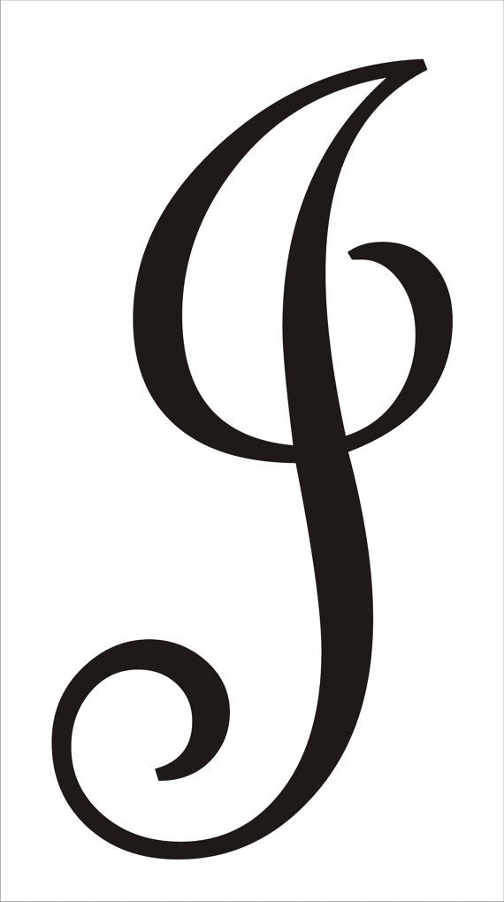 J monogram clipart