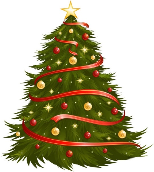 Christmas tree vector free vector download (10,082 Free vector ...
