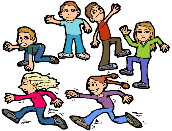 Kids playing catch clipart