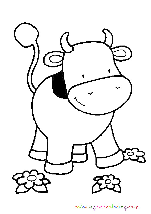 coloring picture cow | Coloring and coloring pages