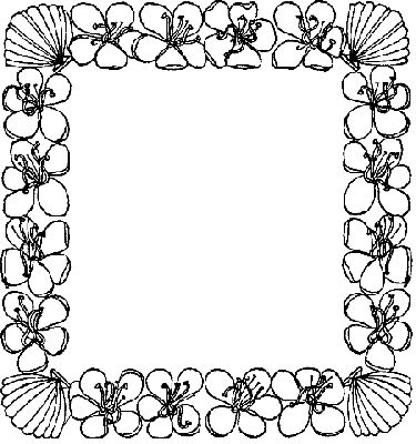 FLOWER BORDER PAGES Colouring Pages - ClipArt Best - ClipArt Best
