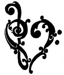 Bass Clef Treble Clef Heart Clip Art | ?????? c??ƒ ?????