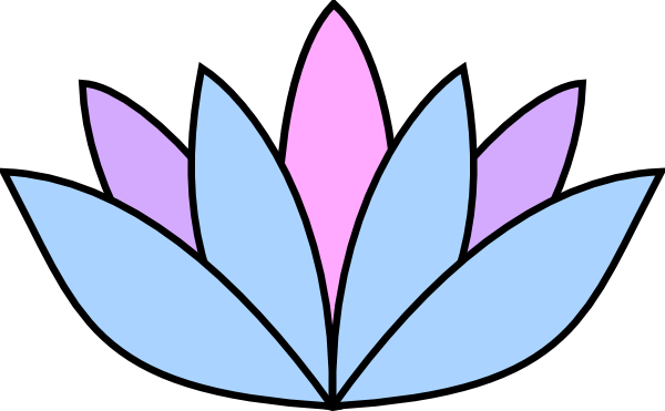 Lavender Lotus Flower SVG Downloads - Flowers - Download vector ...