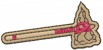 Cultural Embroidery Design: Indian Hatchet from Machine Embroidery ...