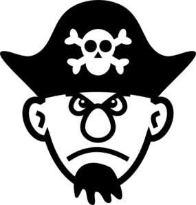 Angry Young Pirate clip art - vector clip art online, royalty free ...